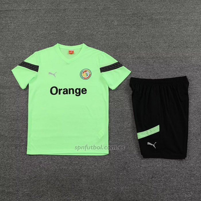 Chandal del Senegal Manga Corta 2023-2024 Verde - Pantalon Corto